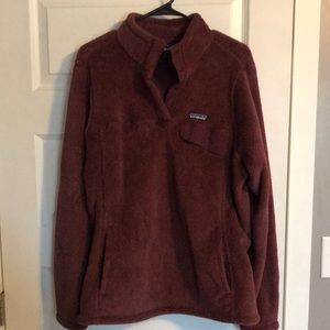 Patagonia Women’s Fleece maroon pullover XL